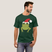 T-shirt père Noël Frog Green Christmas (Devant entier)