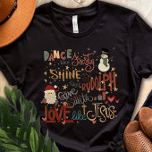 T-shirt Père Noël Frosty Rudolph Jesus Citation Noël