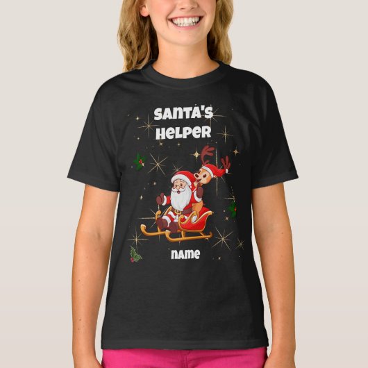 T-shirt père Noël Helper Christmas (Devant)