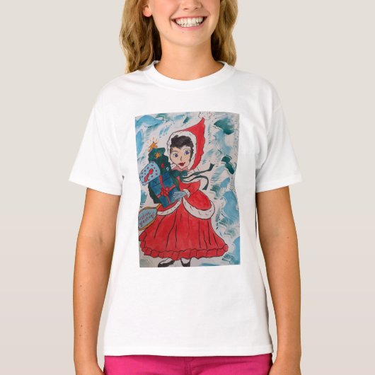 T-shirt Père Noël Helper Kids Noël (Devant)