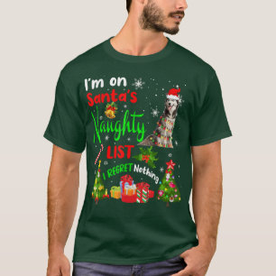 T-shirt Père Noël Husky I'm On Père Noël Naughty List Xmas