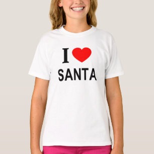 T-SHIRT ❤️ PÈRE NOËL J'AIME PÈRE NOËL I HEART PÈRE NOËL