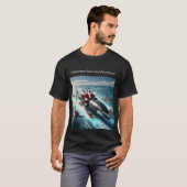 T-shirt Père Noël Jaws (Devant entier)