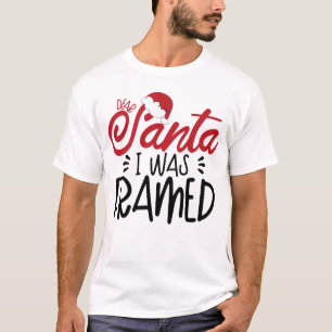T-shirt père Noël J'étais encadrée
