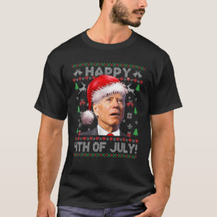 T-shirt Père Noël Joe Biden Jouit Du 4Ème De Julys Uglys C