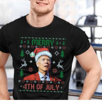 Père Noël Joe Biden Joyeux Noël 4 juillet laid