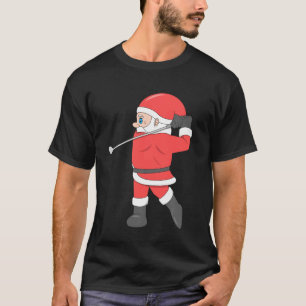 T-shirt Père Noël Jouer Golf Noël Sport X Mas Pajama Pa
