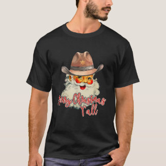 T-shirt Père Noël Joyeux Noël Yall Western Pays C