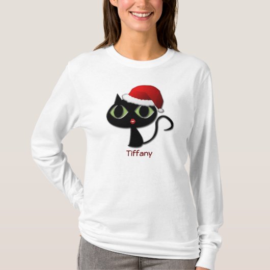 T-shirt Père Noël kitty (Devant)