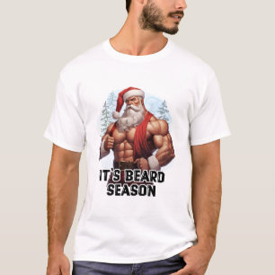 T-shirt Père Noël, la saison de la barbe