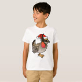 T-shirt Père Noël Lesser Prairie-Chicken (Devant entier)