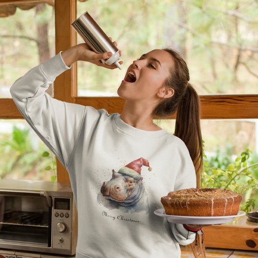 T-shirt Père Noël Little Hippo, coutume