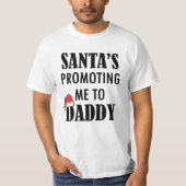 T-shirt Père Noël m'a promu chemise de papa de Noël de (Devant)