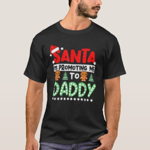 T-shirt Père Noël me promeut à l'annonce de la grossesse p
