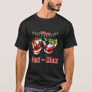 T-shirt Père Noël mexicain Cowboy Santa Joyeux TEX-MEX