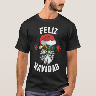 T-shirt Père Noël mexicaine Feliz Navidad Hot Christmas Su