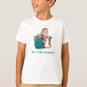 T-shirt père Noël mignon avec Noël de jouets badine le