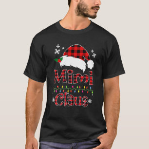 T-shirt père Noël Mimi Claus Famille de jumelage de Noë