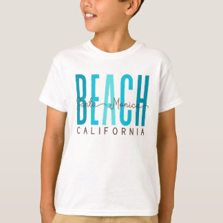 T-shirt Père Noël Monica Beach California (Océan)