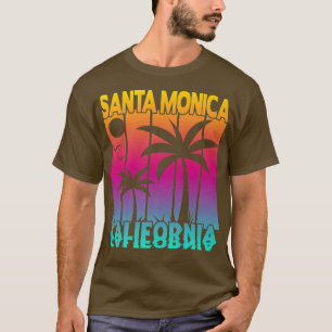 T-shirt PÈRE NOËL MONICA CALIFORNIA Palmiers
