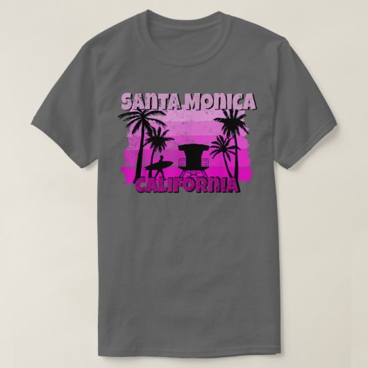 T-shirt Père Noël Monica Californie  (Design devant)