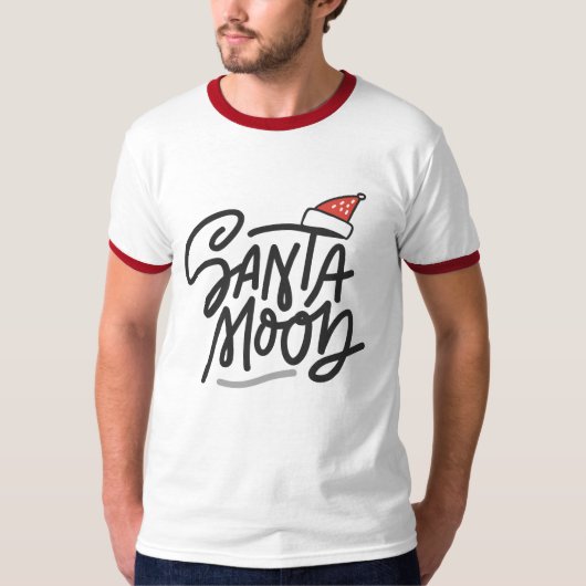 T-shirt PÈRE NOËL MOOD Fun Trendy Hommes Fêtes de Noël (Devant)
