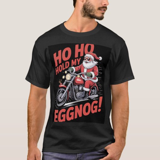 T-shirt Père Noël motard (Devant)