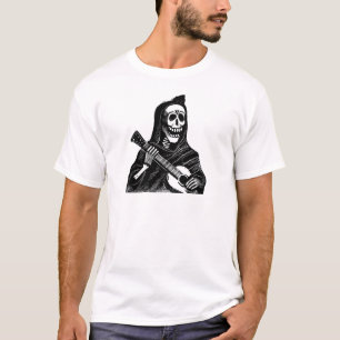 T-shirt Père Noël Muerte (faucheuse mexicaine) jouant la