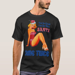 T-shirt Père Noël Naughty Est Le Nouveau Mème De Joke Adul
