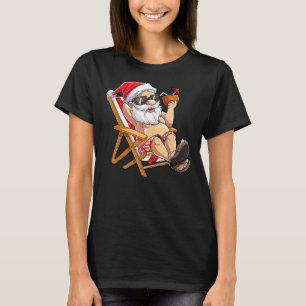 T-shirt Père Noël Noël En Juillet Hommes Femmes Hawaiienne