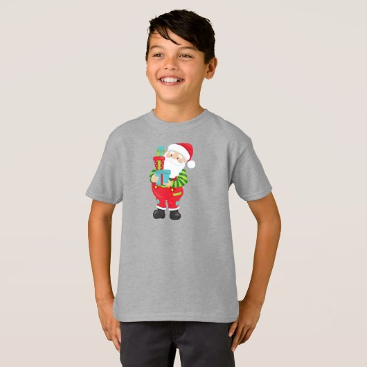 T-shirt Père Noël, Noël, Noël, Noël, Dons, Présentations (Devant entier)