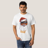 T-shirt Père Noël noir (Devant entier)