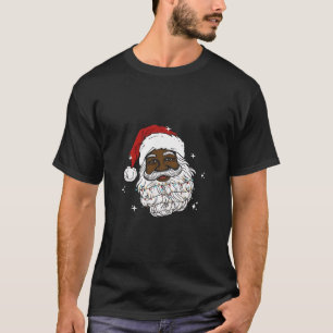 T-shirt Père Noël noir Noël Histoire noire Noël 