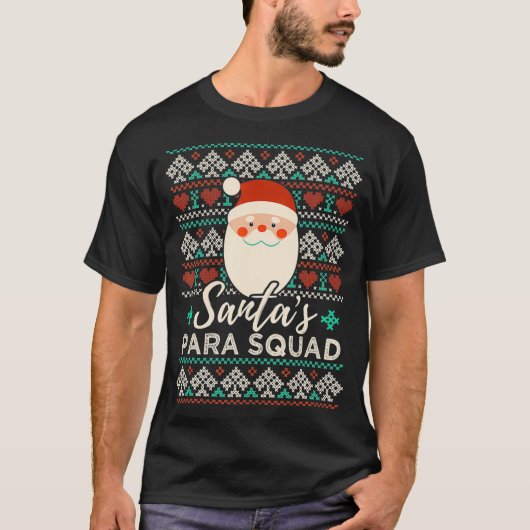 T-shirt Père Noël Paraprofessionnel Enseignants Noël (Devant)