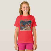 T-shirt Père Noël patriotique - Enfants (Devant entier)