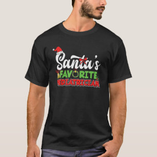 T-shirt Père Noël Pédiatre Préféré Funny Pédiatrique Chri