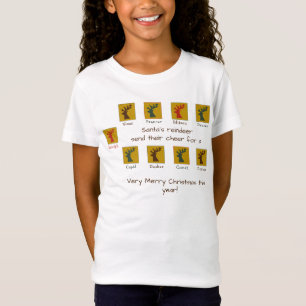 T-Shirt Père Noël personnalisé drôle de rennes de Noël
