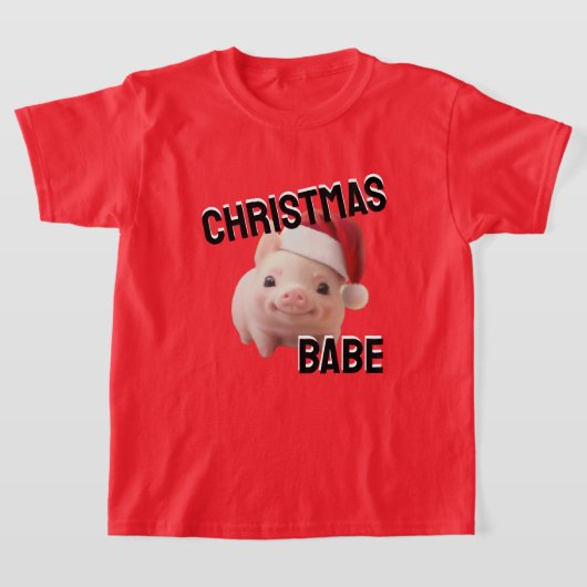 T-shirt Père Noël Piggy Shirt (Poser)