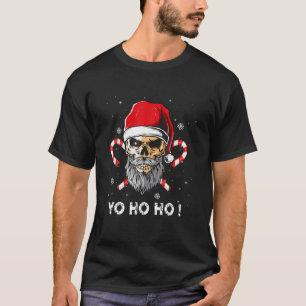 T-shirt Père Noël Pirate Christmas Jolly Drapeau crâne Bea
