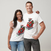 T-shirt Père Noël Pitbull Ride (Unisexe)