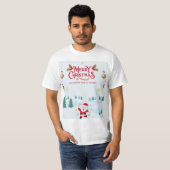 T-shirt père Noël pour noël (Devant entier)