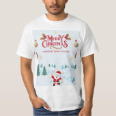 T-shirt père Noël pour noël (Devant)