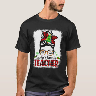T-shirt Père Noël Professeur Favori Funny Noël Père Noël R