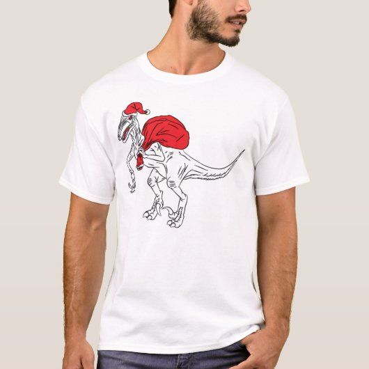 T-shirt Père Noël Raptor (Devant)