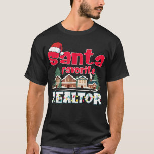 T-shirt Père Noël Realtor favori Funny Christmas Pajama 20