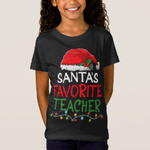 T-Shirt Père Noël Realtor Favori Noël Santa Hat Light