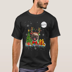 T-shirt Père Noël Reindeer Carlin Tree Lights Propriétaire