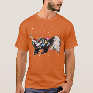 T-shirt Père Noël Reindeer Skunk Xmas