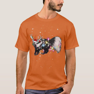 T-shirt Père Noël Reindeer Skunk Xmas