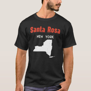 T-shirt Père Noël Rosa New York États-Unis Voyage New York